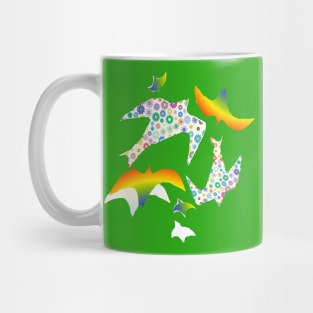 rainbow birds Mug